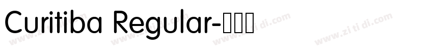 Curitiba Regular字体转换 Curitiba Regular字体转换
